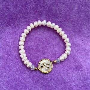 Handmade Opal Mama Charm Bracelet